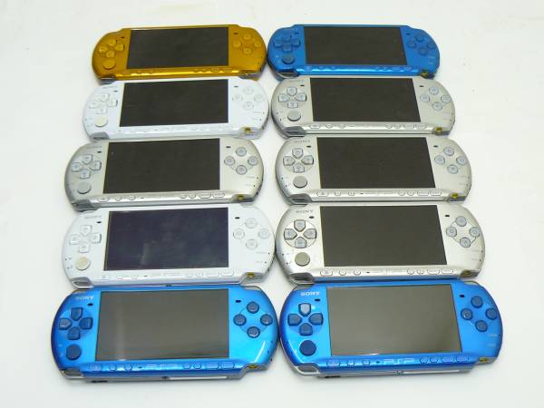 An SONY PSP-3000 本体 計10台 部品取り ジャンク SONY PSP-3001D&frasl;PSP-2000&frasl;PSP-3000 本体 合計10台 ジャンク