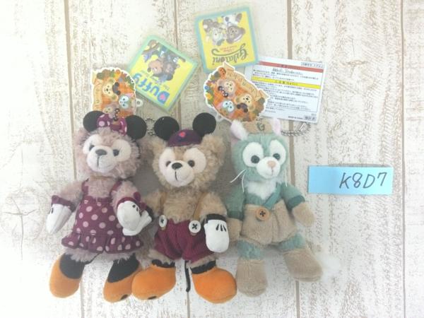 ディズニー ダッフィー シェリーメイ ジェラトーニ ぬいぐるみバッジ、ぬいば ハロウィン/2015　計3点 K8D7