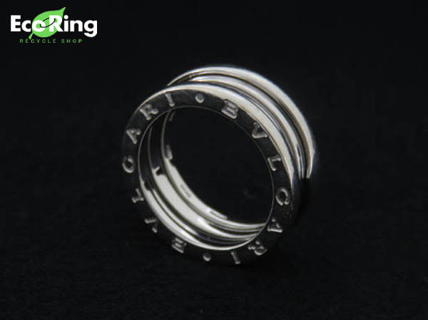 ビーゼロワン リング ブルガリ B-zero1 K18WG BVLGARI B-ZERO1 指輪 1円 ブルガリ