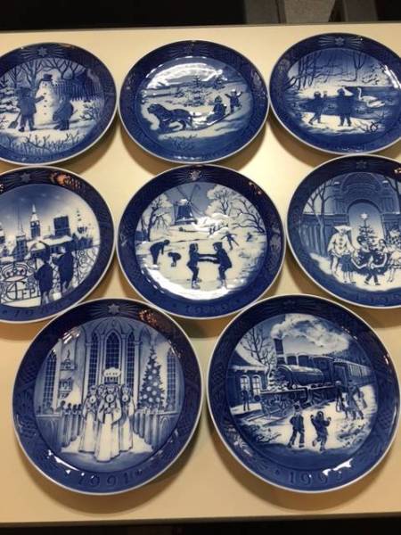 ロイヤルコペンハーゲン イヤープレート 1985年から1991年 おまけ1993