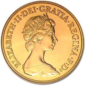★1円売切なんと未開封1984年ヤングエリザベス5ポンド金貨 イギリス英国