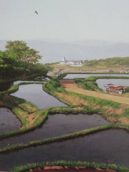 清水 悦男、RONDO、希少画集画、新品額装