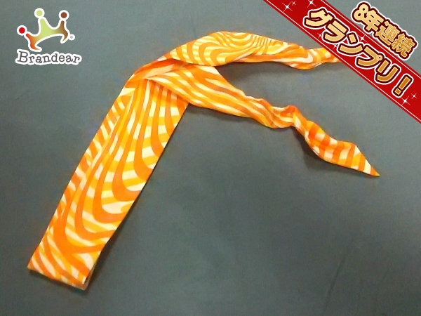 HERMES ツイリー 白、オレンジ エルメス スカーフ 美品 ツィリー 白×オレンジ HERMES ジャンル 【公式