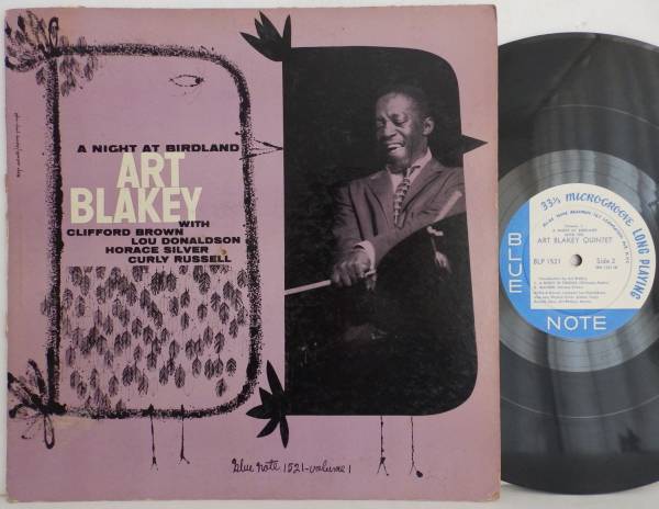 214g あり!! 完全 オリジナル Lexington フラット ディスク（Flat Edge）ART BLAKEY A night at birdland 1 BLUE NOTE 1521 MONO 深溝 US盤