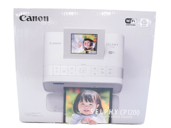 未使用 Canon SELPHY CP1200 WH フォトプリンター ホワイト 印刷 S2349011