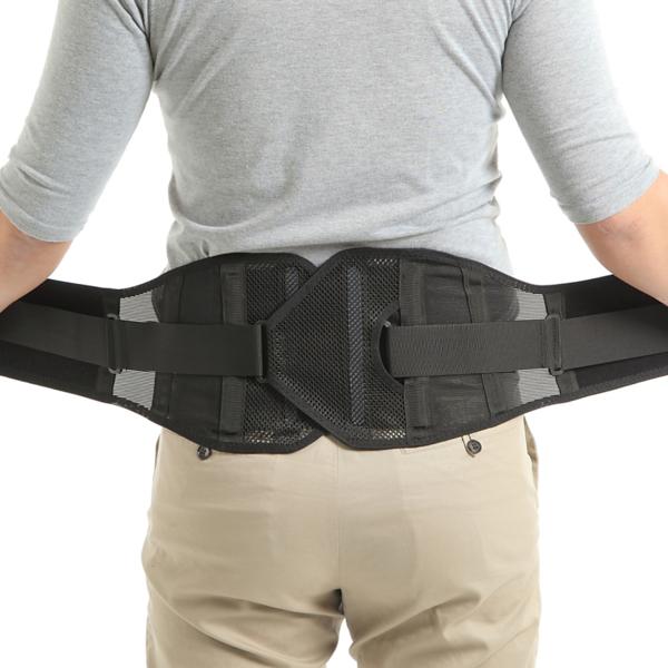 yamasaki 腰痛ベルト パワフルタイプ /5L 145-155cm 大きいサイズ/黒 ブラック/メッシュ サポーター 腰用 コルセット 腰 ベルト 男女兼用