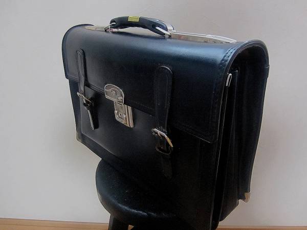 当時物 学生鞄 昭和 レトロ 牛革 通学 バッグ かばん コスプレ