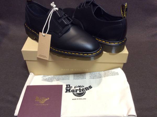 【新品】Engineered Garments × Dr.Martens UK9 BLACK / イングランド製 ドクターマーチン needles