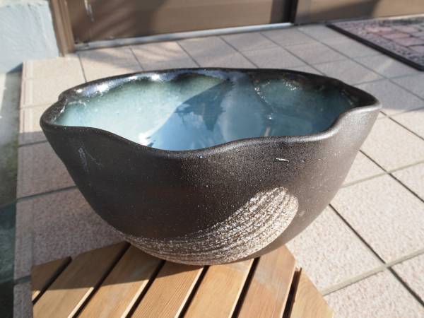 信楽焼 スイレン鉢（睡蓮鉢） 12号