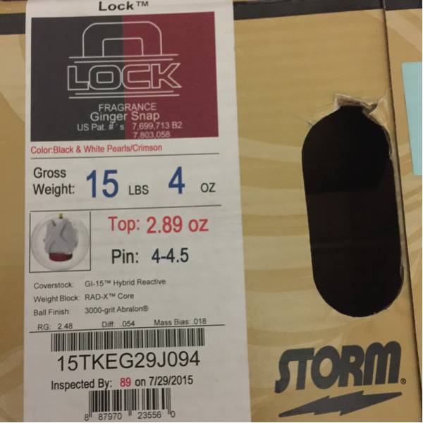 新品 ストーム社 ロック 15-4 Storm LOCK IT ボウリングボール 新品 ストーム社 ロック 15-4 Storm LOCK IT ボウリングボール