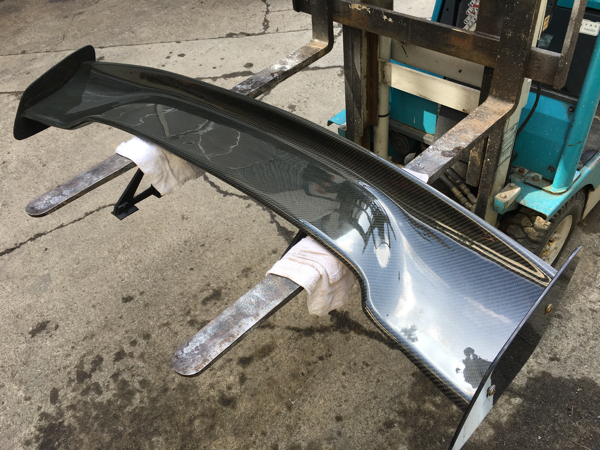 SE3P RX-8 リアル カーボン 3D リア ウィング リアスポイラー 送料無料