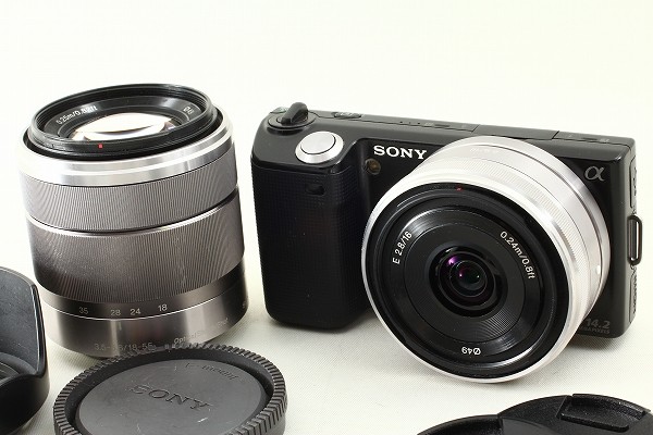 美品◆SONYソニー NEX-5D Wレンズキット◆610