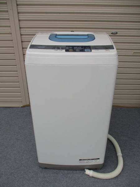 日立 - ピュアホワイト 一人暮らし 7kg SPACE 単身用 全自動洗濯機 