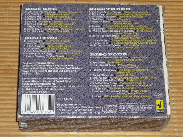 Parliament Funkadelic LIVE 1976-93」 4CD パーラメント ファンカ