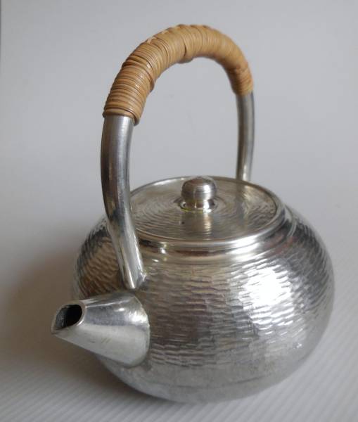 煎茶道具　錫半製　本錫　急須　湯沸し　約337g　時代箱付　M　R5063 煎茶道具 錫半製 本錫 急須 湯沸し 約337g 時代箱付 M R5063 錫半 錫製