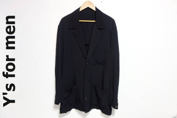 春夏物 最高級 ヨウジヤマモト Y's for men 黒タグ シルク×レーヨン
