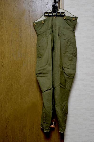 限定販売 格安 旧日本陸軍 将校用夏短袴 乗馬ズボン型 軍衣