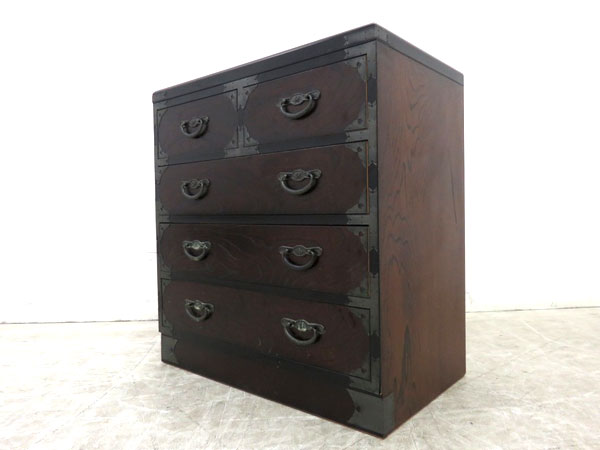 □美品□伝統工芸□高級□欅□重厚金具□けやき□