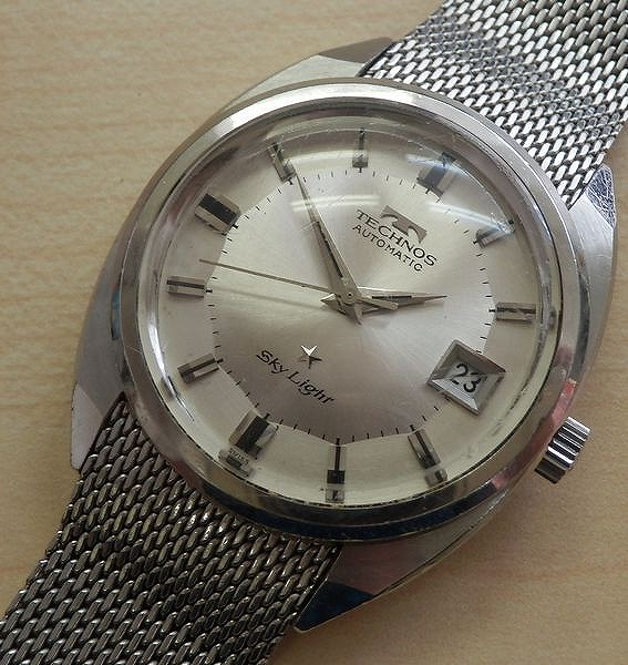 TECHNOS Sky Light テクノス スカイライト 自動巻き メンズ 腕時計 稼働品