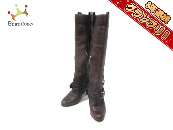 ドルチェアンドガッバーナ ロングブーツ 37 レディース レザー