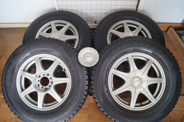 アルミ　JOKER　6ＪＸ15　ヨコハマ　GEOLANDER　215/70Ｒ15　エクストレイル　ボンゴフレンディ等に　宮城県名取市～