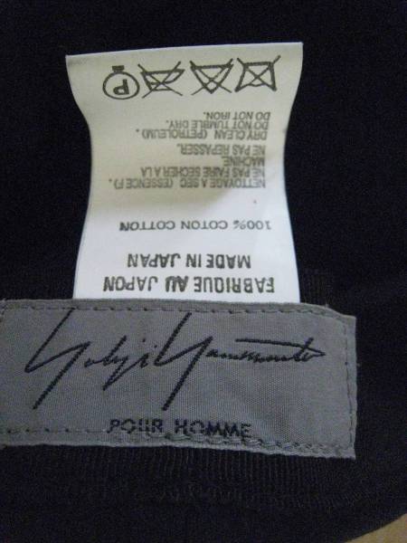 ヨウジヤマモト オム Yohji Yamamoto ハンチング 帽子 YOHJI YAMAMOTO