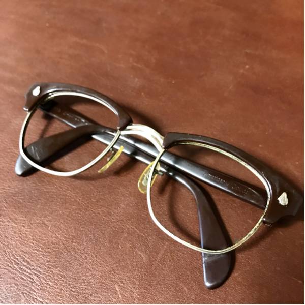 レア 60年代 ヴィンテージ American Optical サーモント ブロー メガネ 46-22 アメリカンオプティカル AOヒンジ マルコムX 眼鏡 サングラス