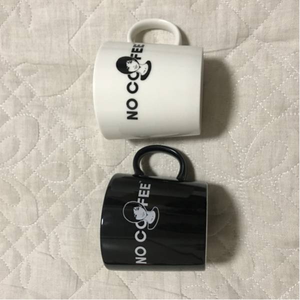 no coffee onair kyne キネ マグ マグカップ 二個セット 白黒 5周年