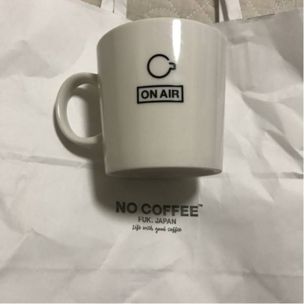 no coffee onair kyne キネ マグ マグカップ 二個セット 白黒 5周年