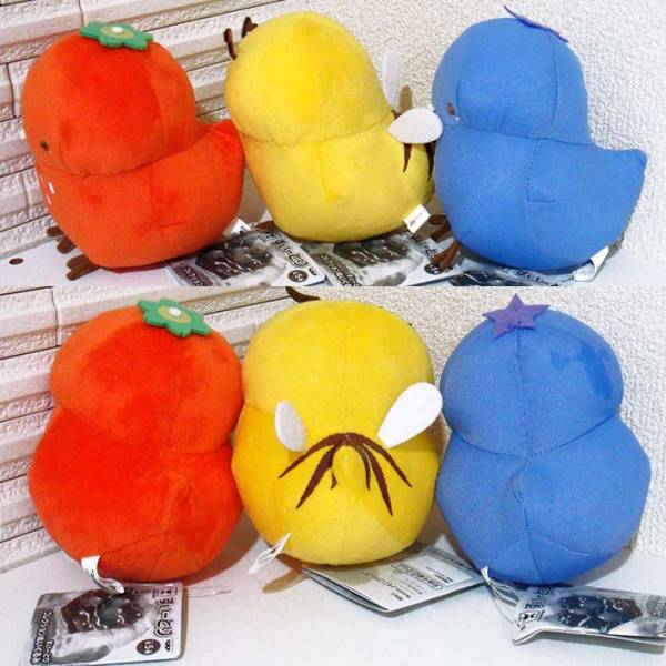 すいーとり コレクションぬいぐるみ【3種セット／いちごーとり・はちーとり・ぶるーべりーとり】