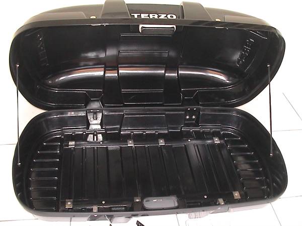 送料安】TERZO☆EA14小型ルーフボックス WORLD RIDER 黒 コンパクト 