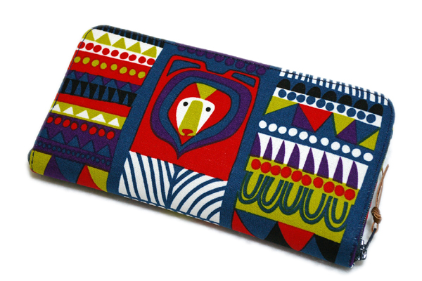 Kukkuluuruu 手作り 長財布 通帳ケース マリメッコ 動物柄 Marimekko