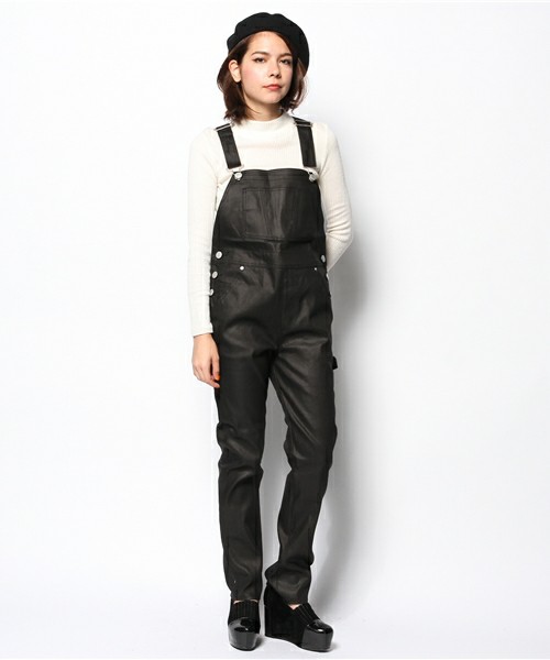 美品 ジュエティ jouetie BIG JOHN コラボオーバーオール S ブラック  