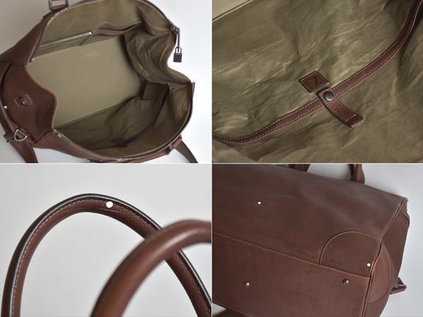 土屋鞄製造所 2way レザー ボストンバッグ ショルダー付き ブラウン 