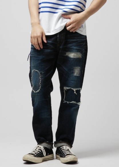 美品 即決 DENIM BY VANQUISH & FRAGMENT FIVE YEARS WASH ロー 