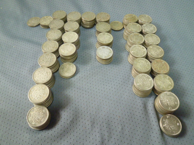 （かんたん決済不可、銀行振込のみ）　100円銀貨　307枚　稲　鳳凰　昭和32年～41年　百円銀貨