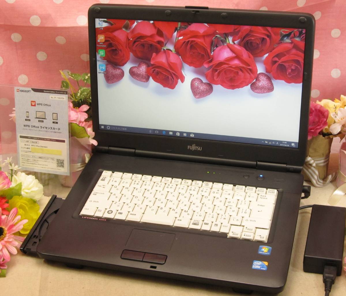 ★良品★Windows10がすぐに使える!!★LIFEBOOK A550/B Core i5 DVD 無線Wifi 最新OfficeWPS(ワードエクセルもすぐ使える!!)