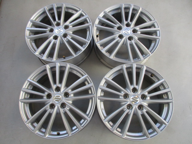 ▽3181 スズキ SX4等 17インチ アルミホイール 4本