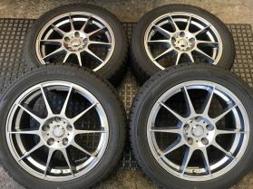 215/50R17★2014年バリ山/8分山DSX-2*超美品ガンメタアルミ★ノアヴォクシーステップアクセラアテンザレヴォーグSX4