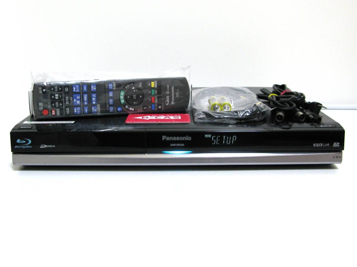 Panasonic ブルーレイ DMR-BR500☆4倍録り☆リモコン新品☆HDMI付きH5