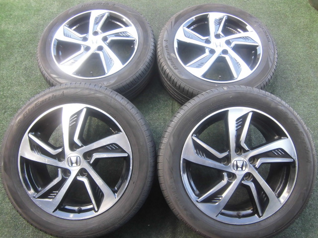 ホンダ RC1 オデッセイ アブソルート 純正 ホイールタイヤSET 17インチ 215/55R17 ヨコハマ ブルーアース-A アコード ヴェゼル 等 流用に！