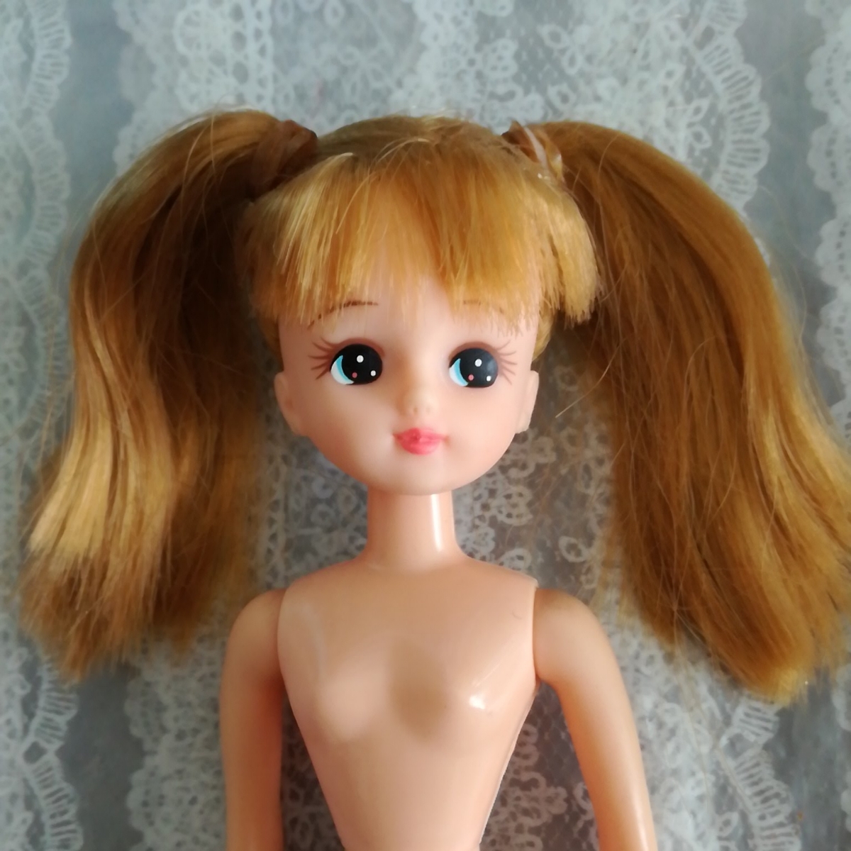 日本製 リカちゃん ツインテール タカラ 足に難あり 3代目ボディ？てん 