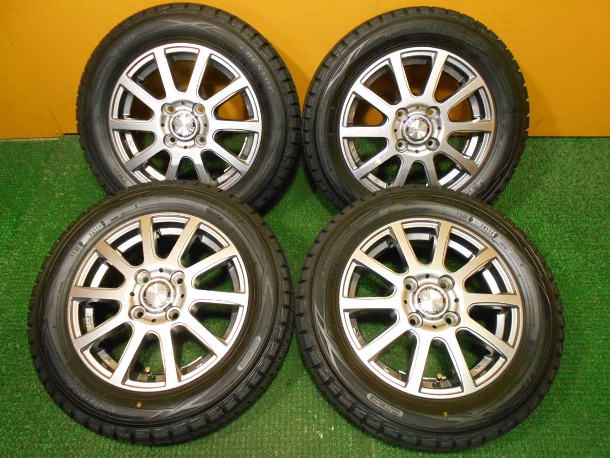 ダンロップ 15in WINTER バリ溝SCHWARZ 等 MV DUNLOP スタッドレス 185 