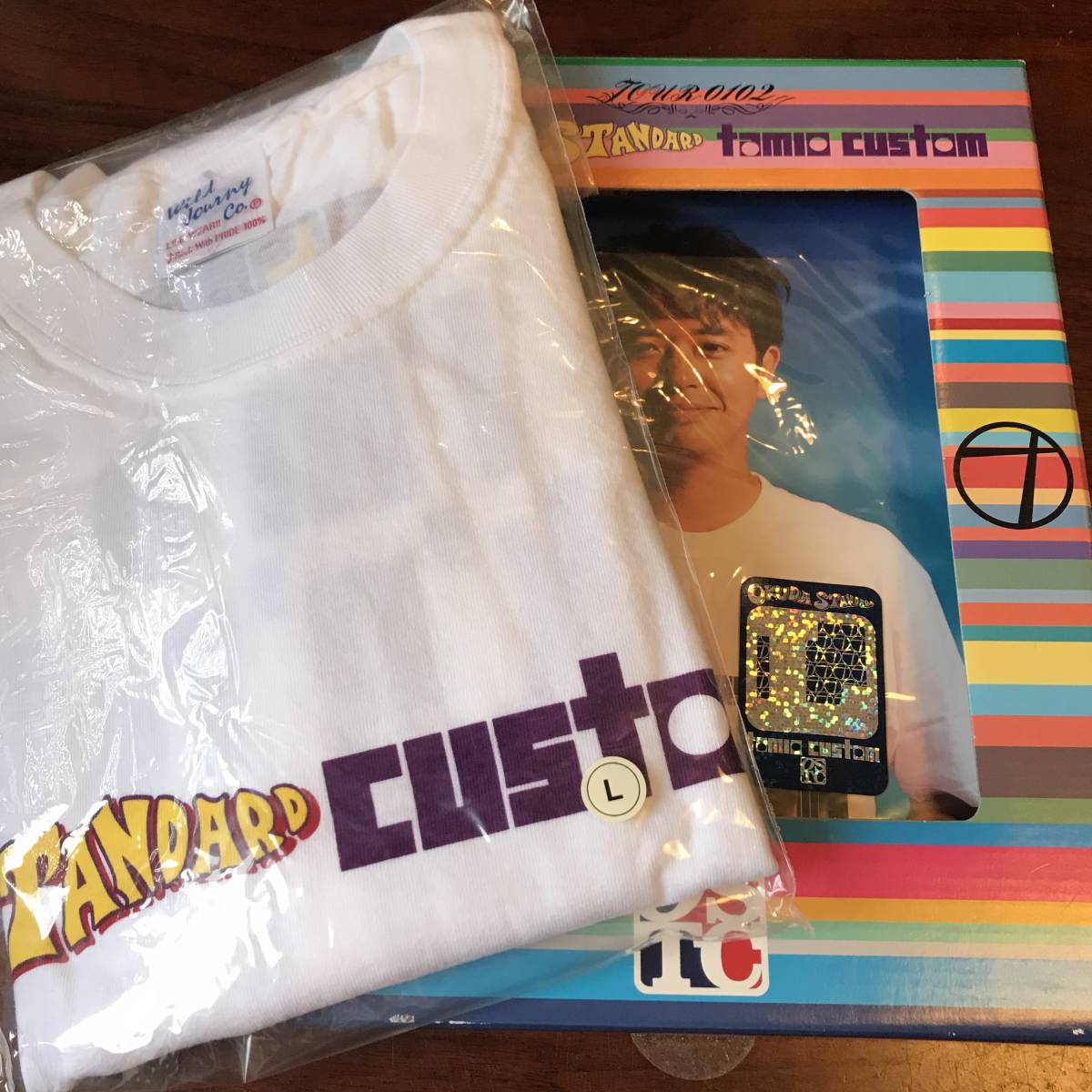 ★新品 奥田民生 ツアーグッズSTANDARD妻夫木聡 チラシ付き劇中着用TシャツLサイズ奥田民生になりたいボーイと出会う男すべて狂わせガール