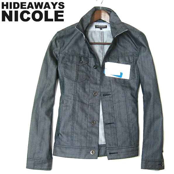 新品▼秋物　ニコル　ジージャン　Gジャン　48　L　HIDEAWAYS NICOLE　メンズ　日本製生地