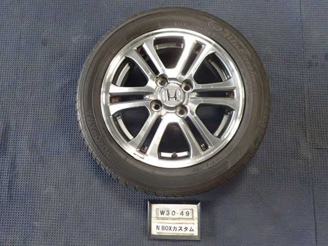 H28年 N BOXカスタム JF1 後期 純正 アルミタイヤ 1本 14インチ 4.5J +40 155/65R14 75S 中古 B