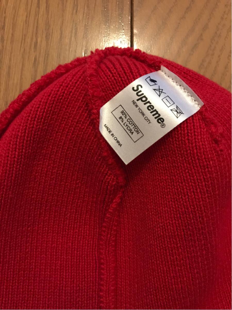 美品 Supreme Beanie box logo ビーニー キャップ シュプリーム red