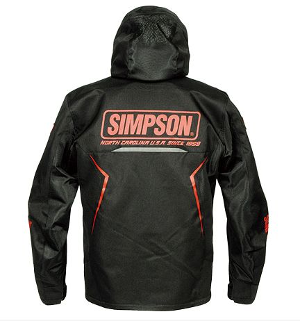 SIMPSON 2017ss　SJ-7114 ハーフメッシュフーデッドジャケット　BK　3L