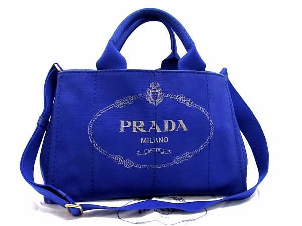 1円□極美品□ PRADA プラダ ロゴ カナパ キャンバス トートバッグ 