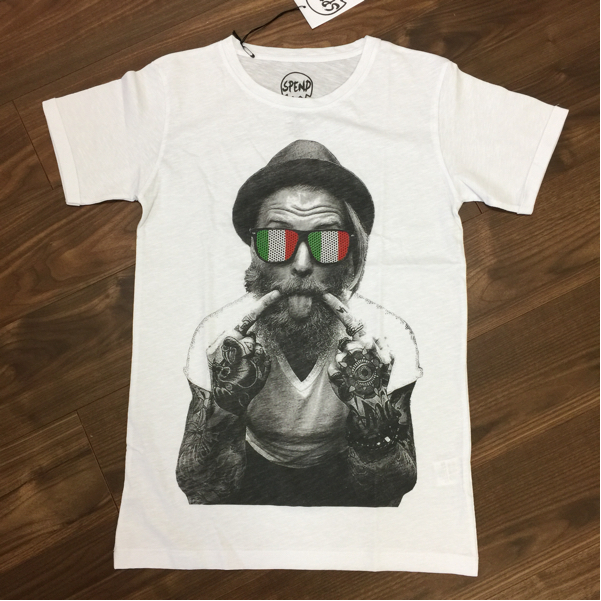 送料無料★再入荷×13★累計200枚販売突破 スペンド ブラッドピッド パロディ Tシャツ SPEND イタリア製 サイズ選択可能